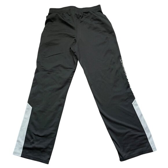Under Armour Track Pants Youth YXL Loose Fit Black & Gray Polyester Activewear - Picture 3 of 10